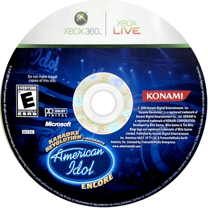 Karaoke Revolution Presents: American Idol Encore media 2 for Xbox 360